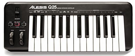 Alesis Q25 - MIDI Keyboard Controller with 25 Velocity Sensitive Keys, Pitch & Modulation Wheels and Ableton Live Lite Included