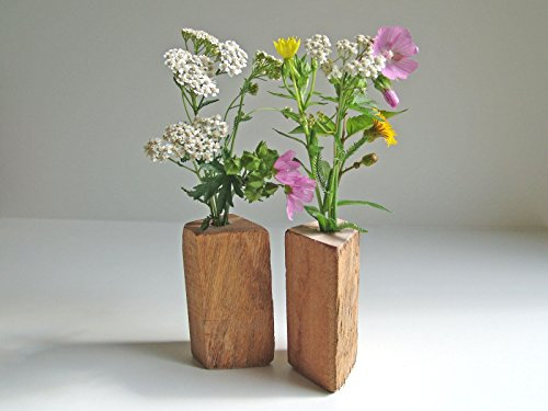 Eli Einzigartige, dekorative Holzvase - Woody