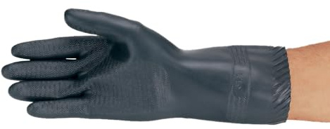 neoLab 2-4304 Säureschutz-Handschuhe schwarz, Größe 10 1/2-11, Paar