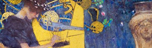 1art1 Gustav Klimt Die Musik, 1895, 1-Teilig Fototapete Poster-Tapete 250x79 cm