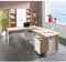 OFFICE LINE Büromöbel Komplettset in Eiche Sonoma Optik, Weiß - Möbel Set 3-teilig bestehend aus Eckschreibtisch, Rollcontainer und Regalwand