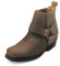 City Biker Westernstiefel Kurzstiefel Motorrad Stiefel Biker Braun 39