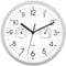 Foxtop Wall Clock with Thermometer Hygrometer, Indoor Semi-outdoor Modern Silent Non-Ticking Outside Temperature Humidity Clock for Garden Kitchen Bathroom Bedroom Living Room Office