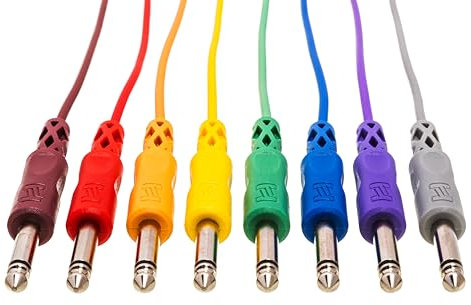 Hosa CPP-890, unsymmetrisches Patchkabel für den Einsatz mit modularen Synthesizern und Soundmodulen, 6,3 mm TS auf 6,3 mm TS, 0,9 m Länge