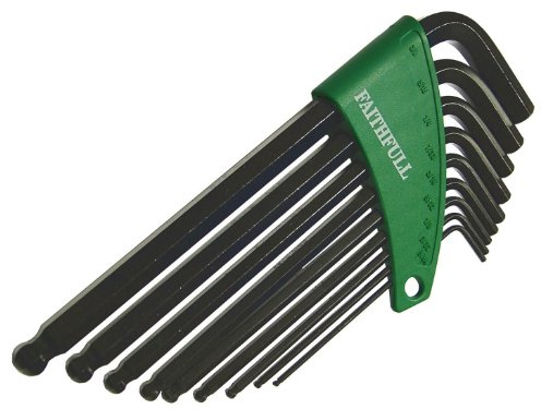 Faithfull Hex Key Set (9) A/F Long Arm Ballend