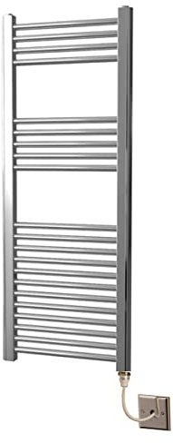 Manissa Firenze Straight Electric Heated Towel Rail H1200mm W400mm