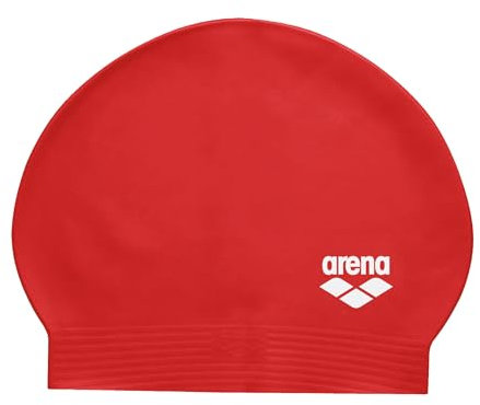 Arena Soft Latex Swim cap, Red/White, Cuffia Unisex Adulto, Taglia Unica
