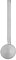 Riess, 0307-033, Schöpflöffel, CLASSIC-WEISS, Durchmesser 7 cm, Höhe 6.5 cm, Emaille, weiss, Suppenkelle
