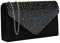 SwankySwans Damen Clutch Abby mit Strasssteinen, Umschlag-Stil, Schwarz (Black), Einheitsgröße
