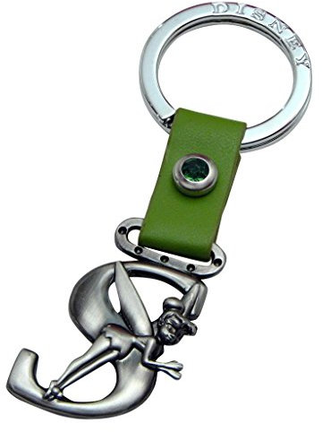 Tinkerbell Letter S Peter Pan Disney Pewter Keychain by Disney
