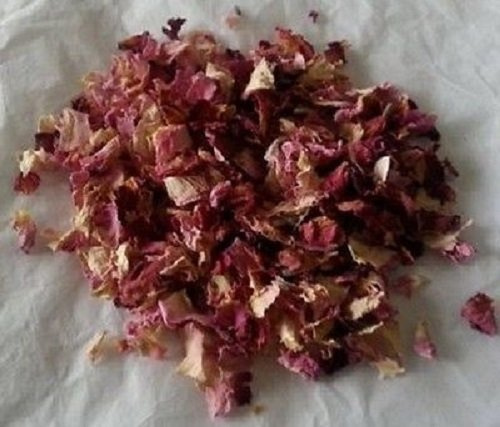 50 x Organza Bags filled with Biodegradable Real Rose Petal Confetti Mix Raspberry Ripple Organza bags 5x7cm variety of colours to choose from for Weddings Crafts Potpourri Home Decoration