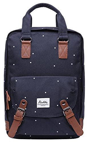 KAUKKO Rucksack Damen Herren Schulrucksack,15 Zoll Backpack Kinder Laptop Rucksack Lässiger Daypacks für Wander Outdoor Reise (Schwarz)