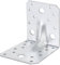 Alberts 330521 Schwerlast-Winkelverbinder mit Sicke | sendzimirverzinkt | 105 x 105 x 90 mm | 12er Set