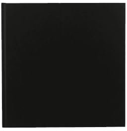 SEAWHITE Black Cloth Hardback Artists Sketchbook 140gsm Square 140x140