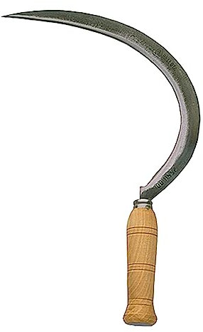 Bellota 2550-0 N - Falce Dentellata per Tagliare Erba ed Erbacce, con Lama in Acciaio Temperato e Manico in Legno, Strumento Professionale per l'Agricoltura