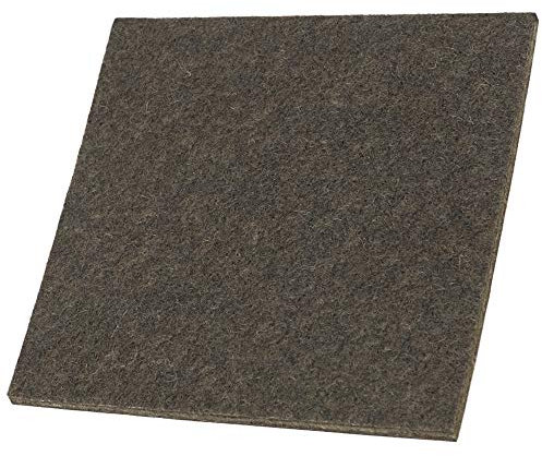 Adsamm® / foglio di feltro autoadesivo / marrone / 100x100 mm / quadrato / feltro adesivo da 3.5 mm di spessore in foglio / pad protettivo per mobili e arredi Adsamm® Quality