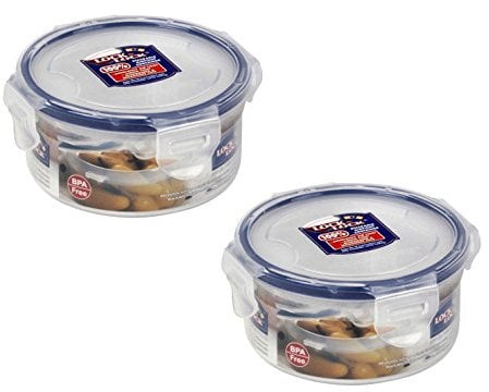 2 X Lock & Lock Round Food Container 300ml(10.1oz)