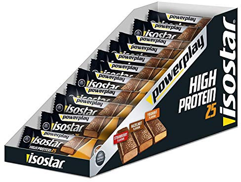 Isostar Powerplay High Protein Erdbeer Riegel, 15er Pack (15 x 35 g)