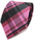 TigerTie Designer Seidenkrawatte in rosa altrosa rosé anthrazit kariert