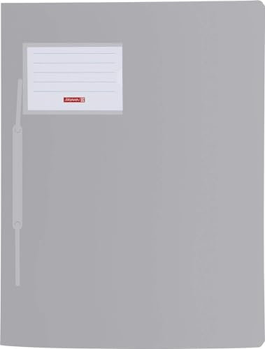 Brunnen 102015092 Schnellhefter FACT!pp (A4, aus transluzentem PP, mit Namensschild, mit Einstecktasche innen) silber)