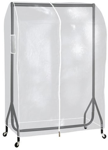 The Shopfitting Shop® Transparente Schutzhülle, 0,9 m lang, für Kleiderstangen / Garderobenstangen