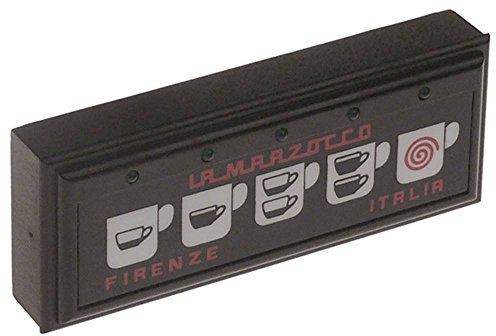 marzocco Teclado unidad 3d5 5 botones para cafetera expreso Longitud 106 mm ancho 44 mm