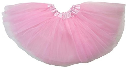 Dancina tutù Classico per Balletto per Bambine in Tulle Triplo Strato 2-7 Anni Rosa.