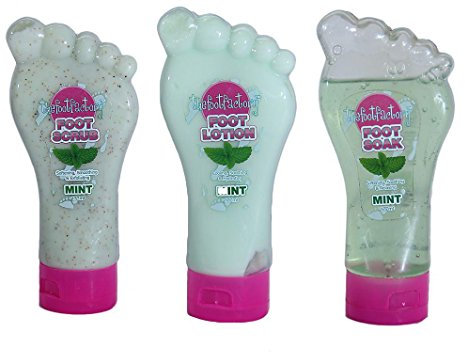 Foot Factory Pediküre Set Minze Essenz - Peeling Einweichen & Lotion