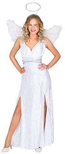dressforfun Disfraz para mujer de ángel | vestido largo + Aureola & Preciosas alas (XL | no. 300237)