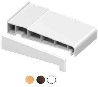 1 x Pair of White 180mm Window Cill End Caps - Suitable for Many Manufacturers uPVC Window cills