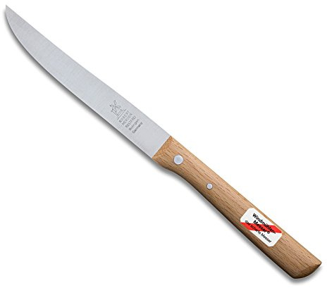 Windmühlenmesser Universalmesser Hahnefeder 13cm Buche