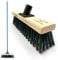 11.5 Sweeping Brush Outdoor Broom − Garden Heavy Duty Yard with Stiff PVC Bristles and 120cm Metal Handle