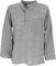 GURU SHOP Nepal Fischerhemd, Goa Hippie Hemd, Yogahemd, Freizeithemd - Grau, Herren, Baumwolle, Size:L