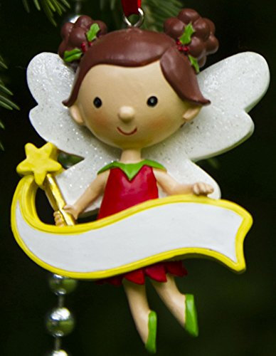 Boxer Gifts Blank Fairy Decoration, Ceramic, Multi-Colour, 7.2 x 5 x 1 cm