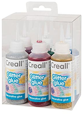 Creall havo09610 600 ml Sortiment Havo Glitter Glue Set (6-teilig)