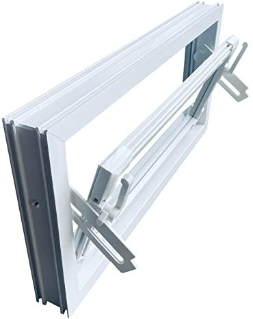 Kippfenster weiss 80 x 50 cm Isolierglas