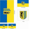U24 Aufkleberbogen Leipzig Aufkleber Set Flagge Fahne