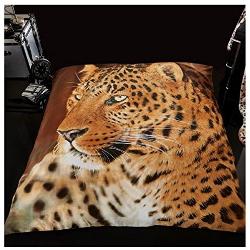 GC GAVENO CAVAILIA Super Soft Faux Fur Fleece Blanket 3D Animal Print Throw Leopard 150x200 cm, Polyester, Multi-Colour, Double