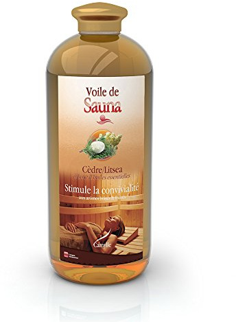 Camylle - Sauna-Aufguss Zeder/Litsea - Ausgezeichneten Sauna-Aufguss aus Hochwertigen und Naturreinen Ätherischen Ölen - Stimuliert die Geselligkeit mit holzigen und fruchtigen Aromen - 1000ml