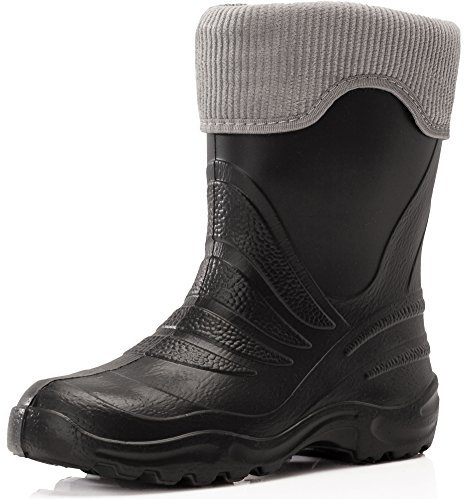 Ladeheid Stivali Imbottiti Bambino e Bambina in Spuma Eva LA-861-2017 (Nero/Grigio, 28/29 EU)