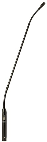 Shure Microflex MX418S/S Supercardioid Condenser Microphone, 18 Gooseneck with Attached XLR Preamp, Shock & Flange Mount, Snap-Fit Foam Windscreen, Mute Switch, LED Indicator
