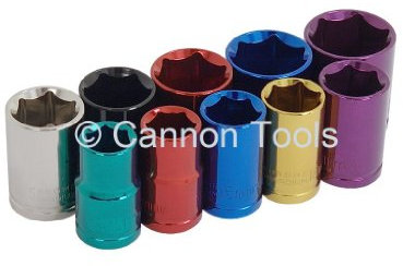 Neilsen CT0909 1/2-Inch Drive Plus Wall Rail Socket Set - Multi-Colour (10-Piece)