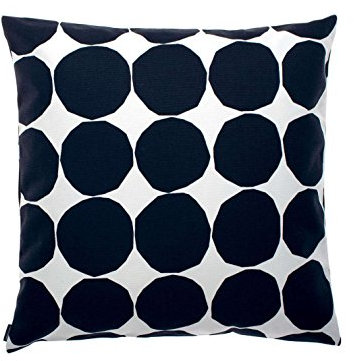Marimekko - Kivet Pienet - Kissenhülle/Kissenbezug - schwarz/weiß - 50 x 50 cm