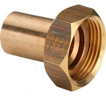 'Viega 2264 Verbindungsstück Sanpress 2264 Durchmesser 22 x 1 Bronze