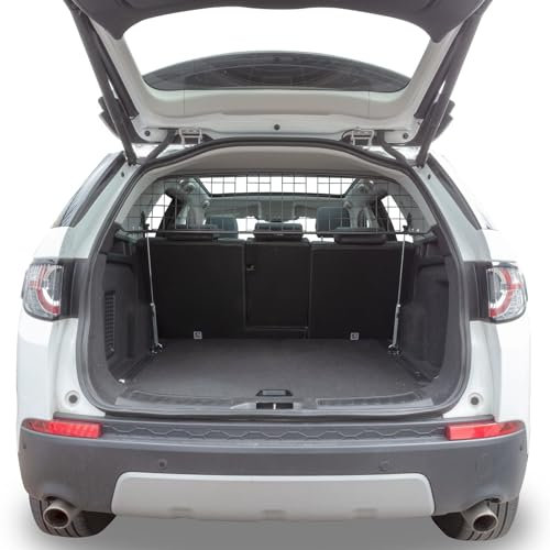 Travall Hundegitter Kompatibel mit Land Rover Discovery Sport (2015-) Fahrzeugspezifischer Kofferraumschutz GepäckschutzTrenngitter Ladungsteiler Hochbelastbare Stahl Auto Hundesperre