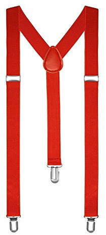 Boolavard Hosenträger Herren Damen Hosen Träger Y Form Stil Clips Schmal Neon Bunt Farbig
