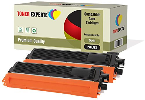 TONER EXPERTE 2er Pack Schwarz Premium Toner kompatibel zu TN-230BK TN230 für Brother DCP-9010CN, HL-3040CN, HL-3045CN, HL-3070CN, HL-3070CW, HL-3075CW, MFC-9120CN, MFC-9125CN, MFC-9320CW, MFC-9325CW