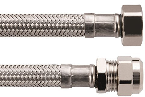 Sanitop-Wingenroth Armaturenschlauch für den Anschluss eines Wasserhahns | 3/8 Zoll Überwurf x 10 mm Quetsche x 300 mm | Flexschlauch | Verbindungsschlauch | Anschlussschlauch Armatur | 19366 5