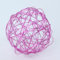 Drahtkugeln Dekodraht Bälle Drahtbälle Kugeln, filigran Ø 50 mm, 8 Stk. (pink)