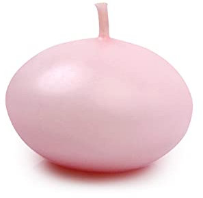 PartyDeco schwimmende Scheibe Satz schwimmenden Kerzen Rosa für Vase Aquarium Teich Tischdekorationen für Hochzeiten Kommunion Geburtstag Teelichter Wärmer